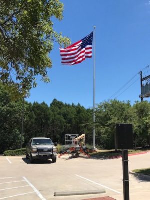 Flagpole install