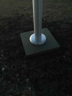 form for flagpole