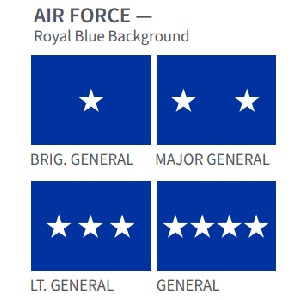Air Force Military Officer Flags