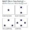Navy (Non-Sea Going) Military Officer Flags